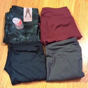 Women's Large Bundle of 4 Athletic Leggings
